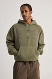 Notion Hoodie, NTN WASHED DEEP KHAKI/VAST ARRAY - alternate image 2