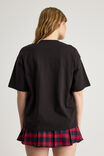 Oversized Graphic Tee, BLACK/NOSTALGIA - alternate image 3