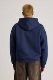 Half Half Zip Thru Hoodie, HH MIDNIGHT BLUE/HALF HALF COSMIC - alternate image 3