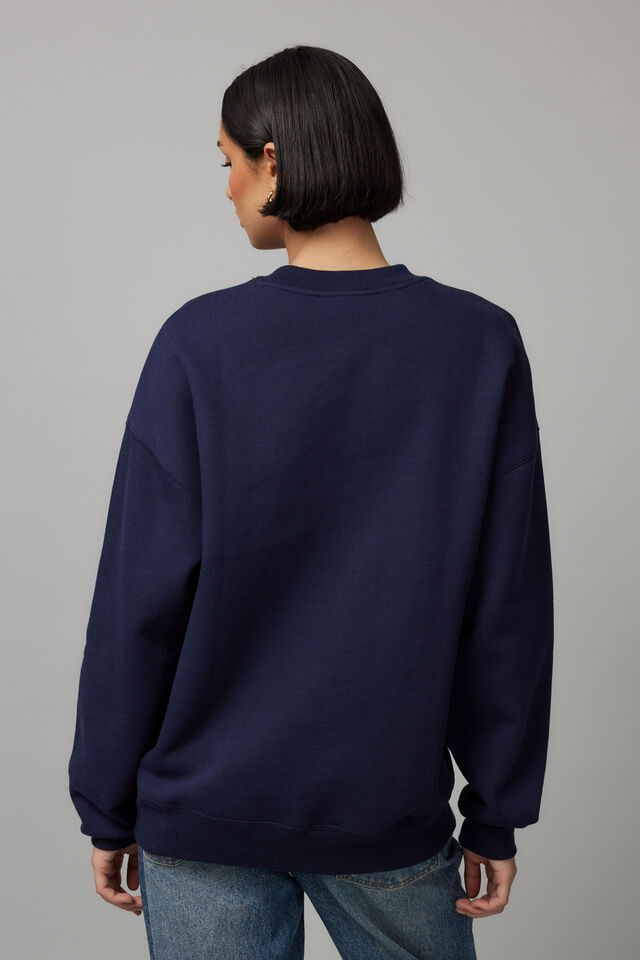 Lcn College Crew Neck Sweater, LCN YAL NAVY/YALE