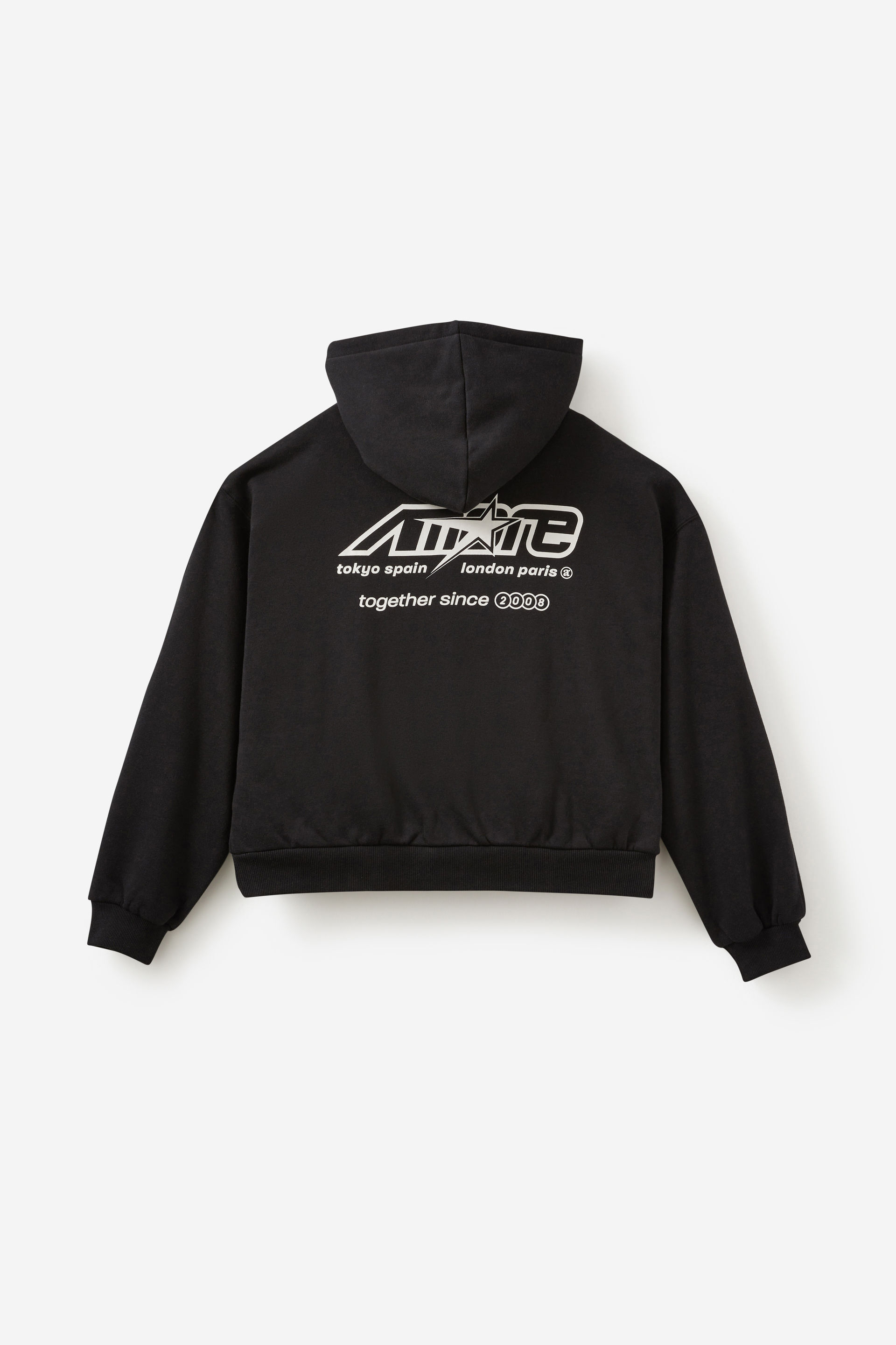 fiction tokyo ❤︎ Heart Zip-up Hoodie Black】ハートジップアップフーディー /Heart Zip-up Hoodie | FI