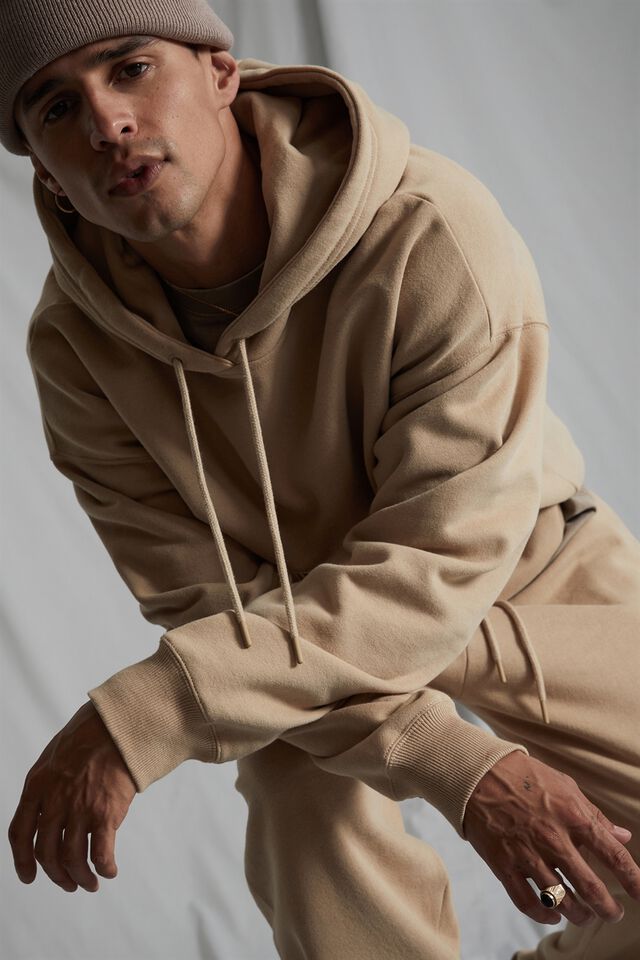 Original Oversized Hoodie, ALMOND