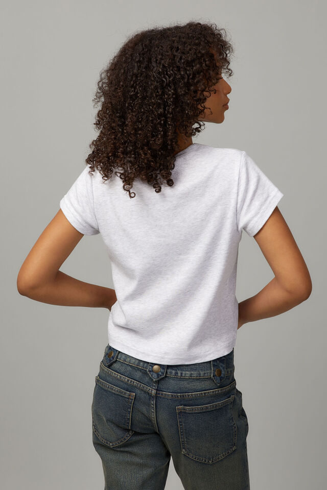 Slim Fit Tee, SILVER MARLE