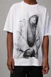 Oversized Music Merch T Shirt, LCN MT WHITE/BIGGIE STANCE - alternate image 4