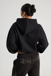 Notion Boxy Hoodie, NTN BLACK/RHINESTONE CYBER - example image 3