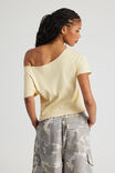 One Shoulder Graphic Tee, DAFFODIL/72 - alternate image 3