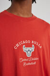 Oversized Nba T Shirt, LCN NBA RED CLAY/CHICAGO BULLS HERITAGE - alternate image 4