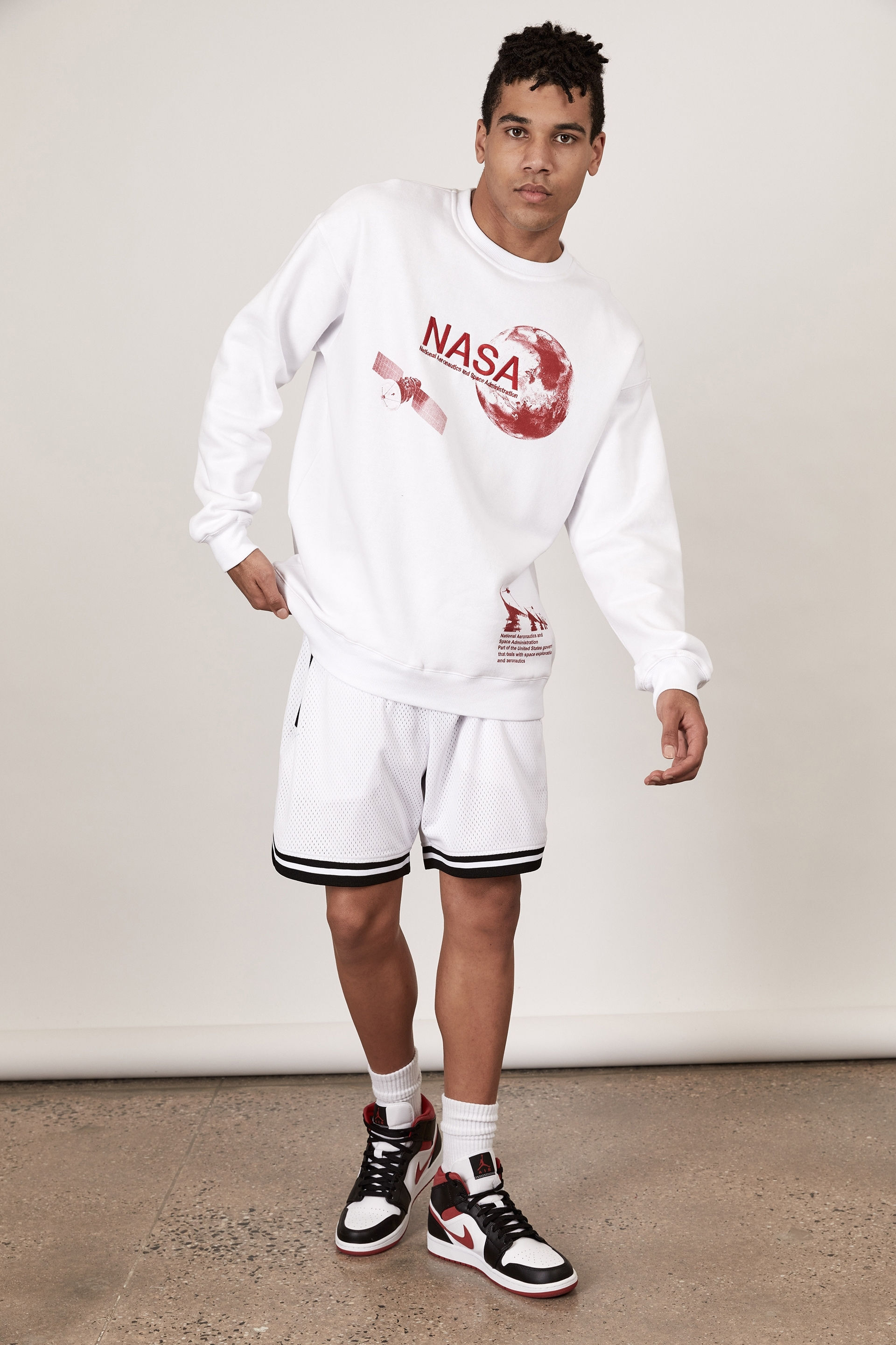 Nas new arrivals white shorts