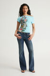 Boat Neck Graphic Tee, WASHED LAGUNA BLUE/TIGERS - example image 2