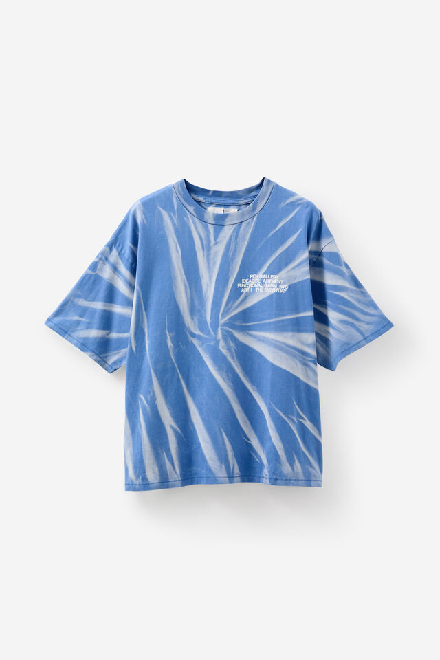 Open Gallery Box Fit Tshirt, OG MALLORCA BLUE SUNBLEACHED/FUNCTIONAL