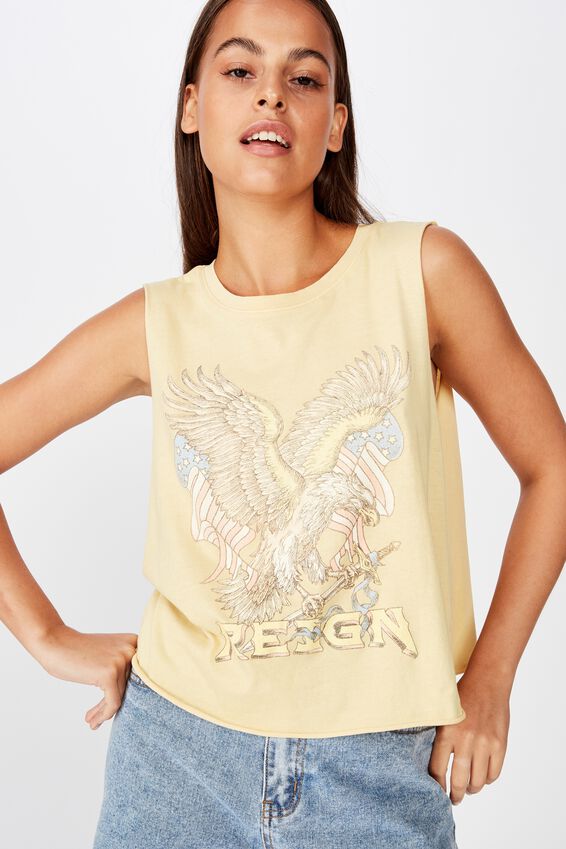 Graphic Tank, TEMPURA YELLOW/REIGN