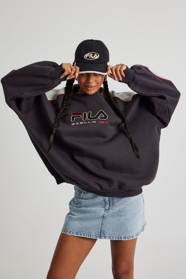 Lcn Fila Dad Cap Front Emb Logo, BLACK