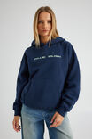 Lcn Music Slouchy Hoodie, LCN BRA NAVY BLAZER/BILLIE  EILISH - alternate image 1