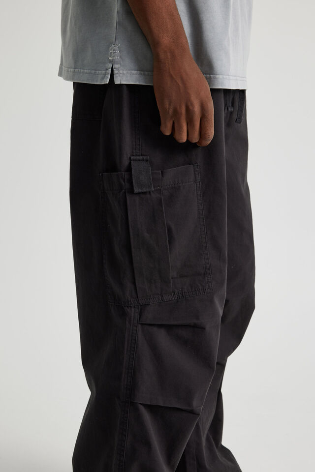 Notion Ultra Baggy Cargo Pants, BLACK