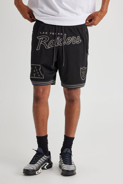 Nfl Basketball Short, LCN NFL BLACK/RAIDERS A CLASSIC