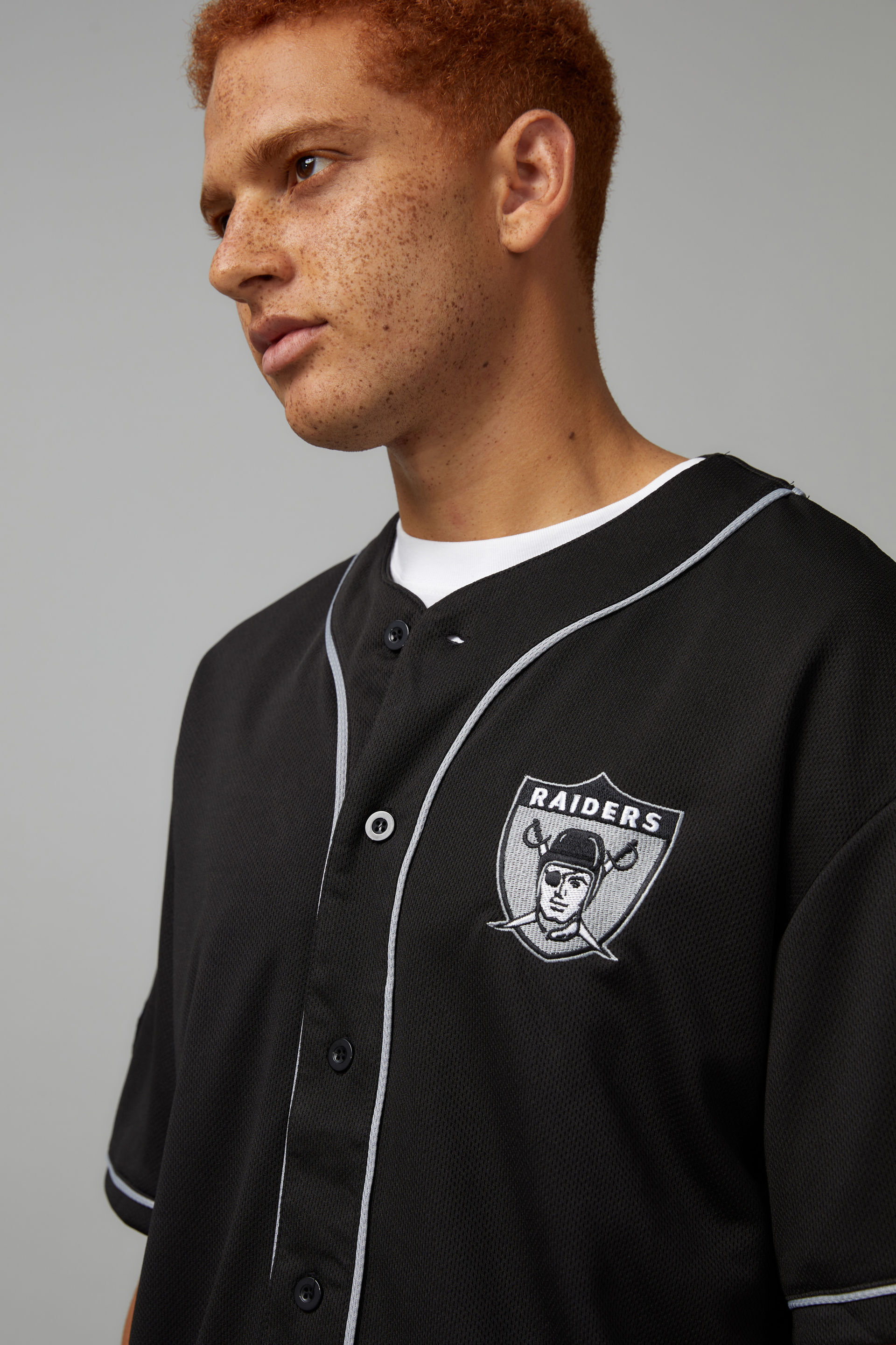 Oakland raiders sale baseball shirt