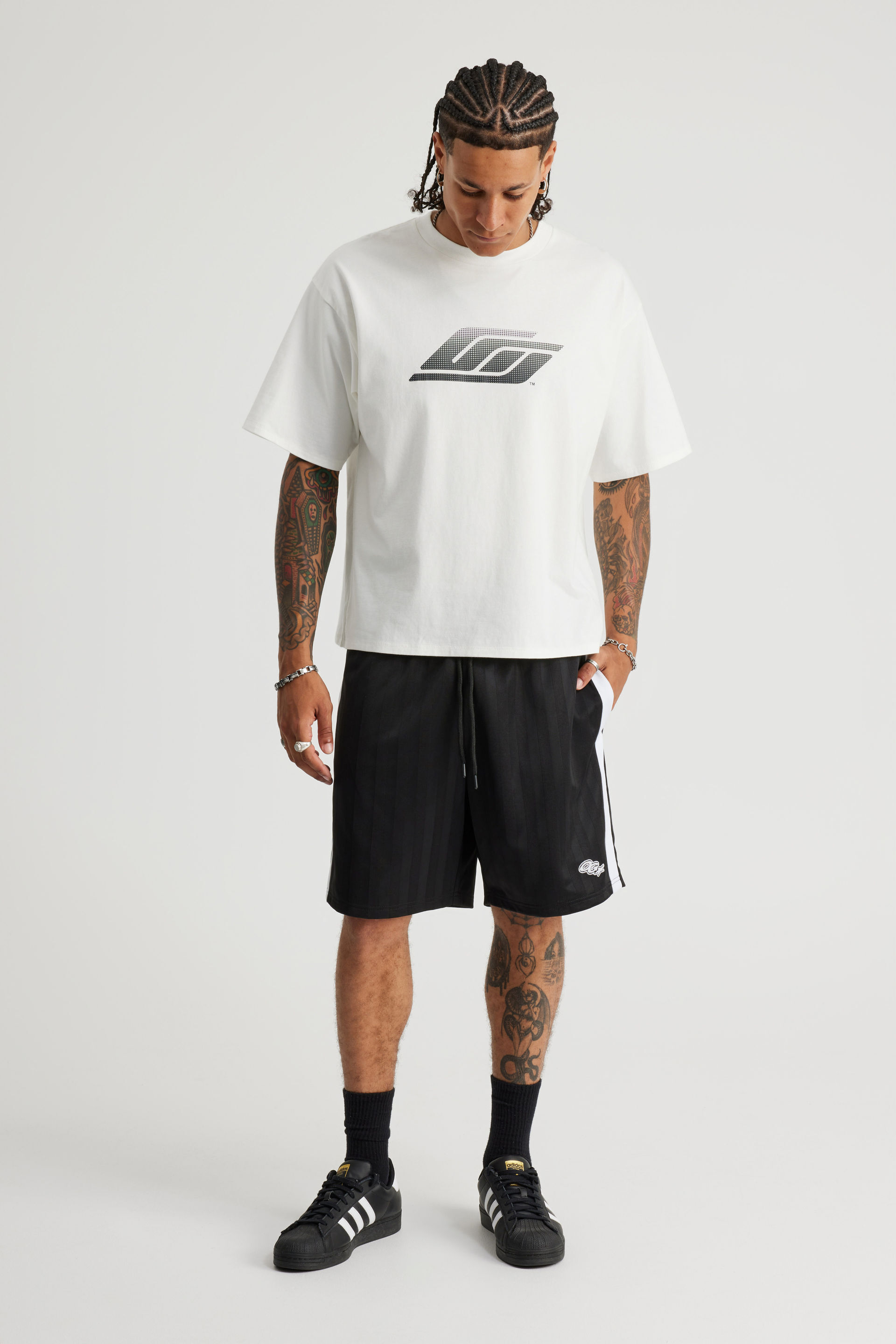 Men's Black Open Gallery Soccer Short | Factorie Australia