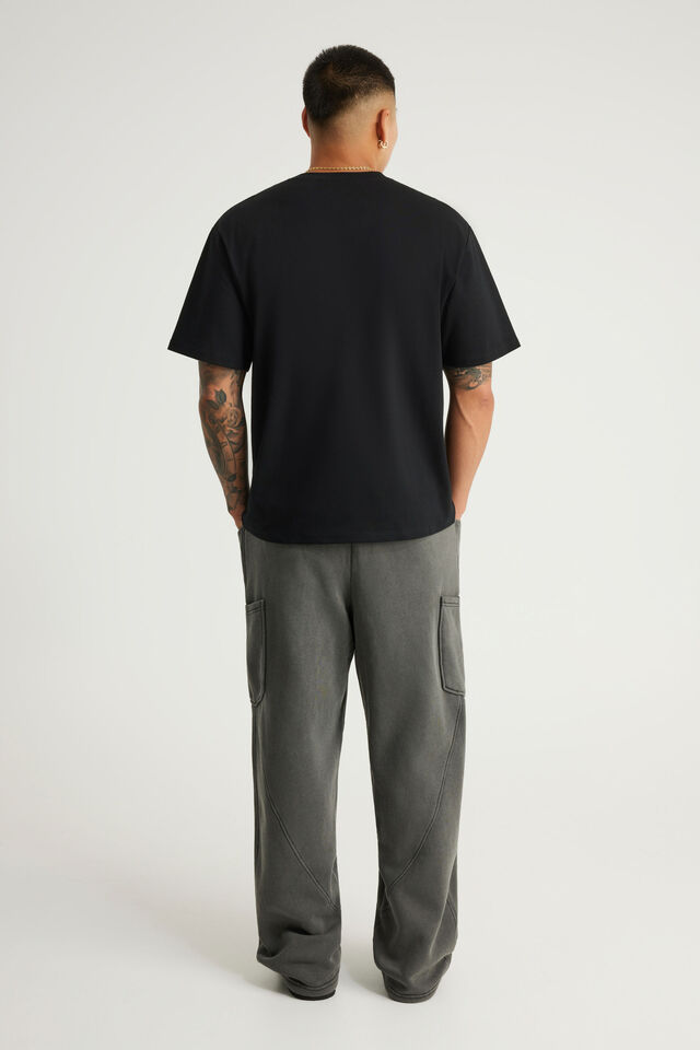 Baggy Trackpant, NTN WASHED BLACK/UTILITY