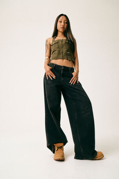 Mid Rise Baggy Jean, BACKSTAGE BLACK