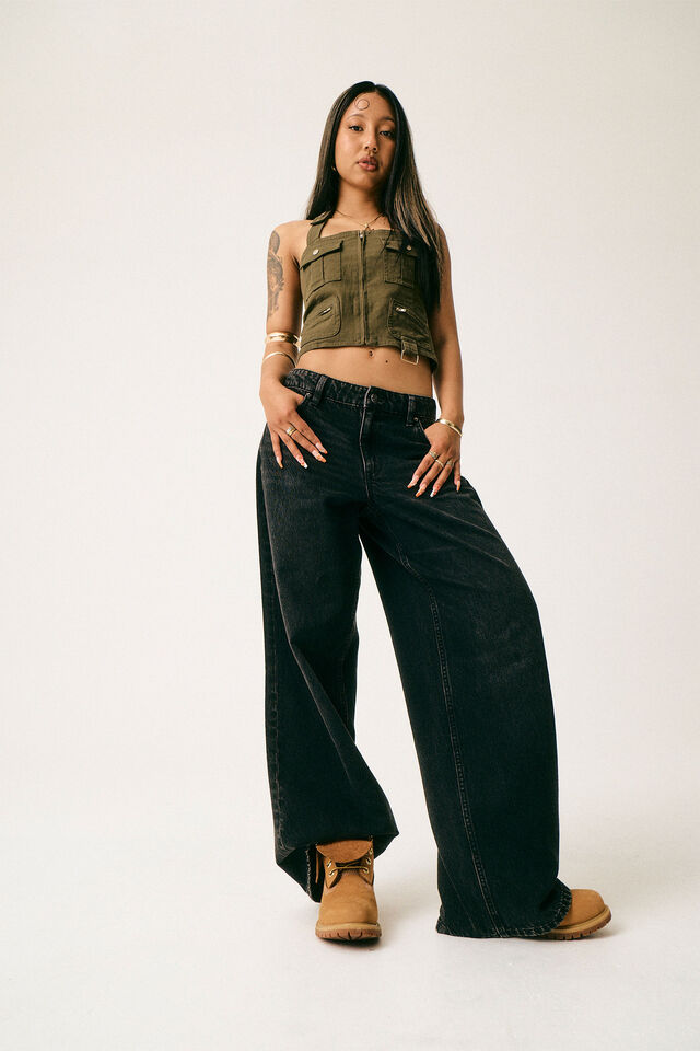 Mid Rise Baggy Jean, BACKSTAGE BLACK