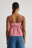 Luca Ruffle Top, RED GINGHAM - alternate image 3
