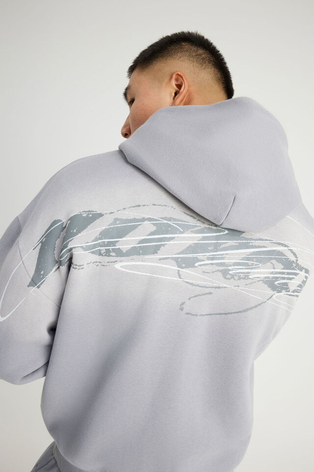 Notion Hoodie, NTN WASHED CONCRETE/NOTION SCRIPT