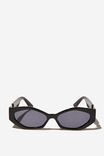 Caity Cateye Sunglasses, BLACK