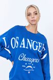 Lcn Nfl Oversized Graphic Crew, LCN NFL WASHED BLUE/CHARGERS