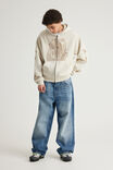 Notion Zip Thru Hoodie, NTN WASHED PEBBLE/OVERRIDE - alternate image 4