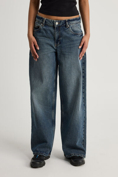 Mid Rise Baggy Jean, CLOUDY BLUE