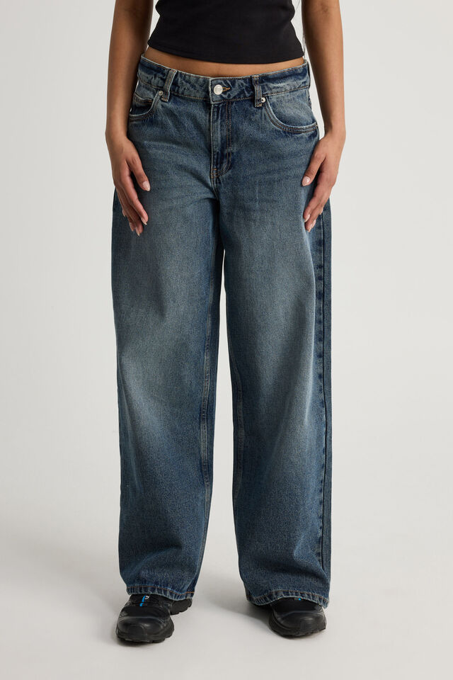 Mid Rise Baggy Jean, CLOUDY BLUE