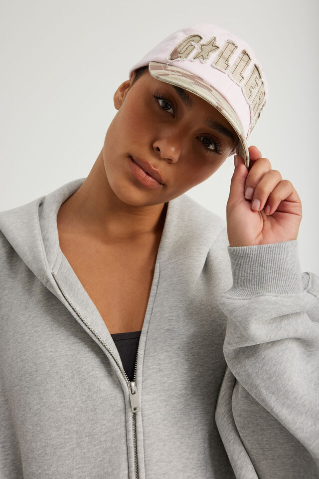 Open Gallery Dreamer Camo Dad Cap, OPEN GALLERY PINK CAMO APPLIQUE