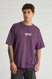 Half Half Box Fit Graphic T Shirt, HH GRAPE/HALF HALF HARDWARE - alternate image 3