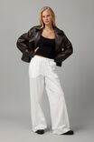 Wide Leg Trackpant, VINTAGE WHITE - alternate image 1