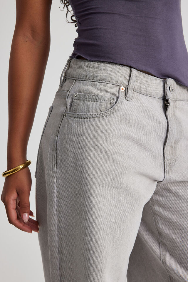 Mid Rise Baggy Jean, VINTAGE GREY