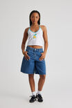 Graphic Halter Top, WHITE/LEMONS - alternate image 2