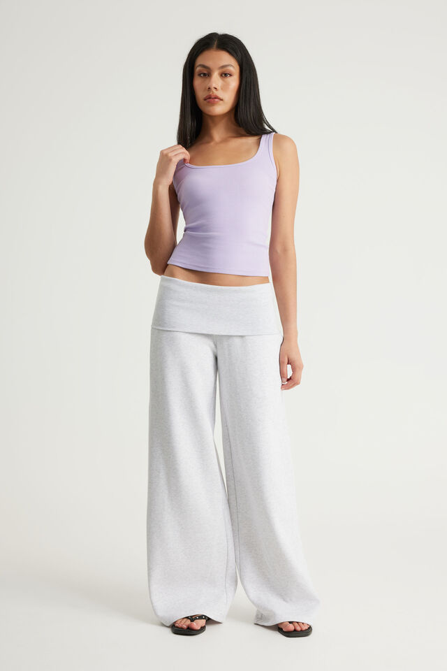 Authentics Scoop Rib Tank, CRISP LILAC