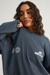 Open Gallery Long Sleeve Boxy Tshirt, OG WASHED SEAL/OG PATCH - example image 1
