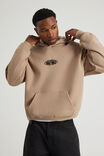 Half Half Hoodie, HH CREMA/DAMAGE - example image 2