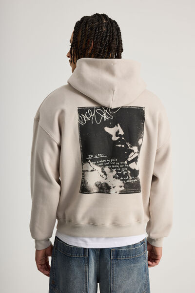 Music Merch Hoodie, LCN BRA FOG/TUPAC POETRY
