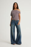 Off Shoulder Top, PUNK PURPLE/STEEL MARLE - alternate image 2