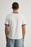 Half Half Slim Fit Ringer Tshirt, HH CLOUD/NEBULA WARPED VISION - alternate image 3