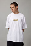 Half Half Oversized T Shirt, HH WHITE/ART MACHINE - alternate image 2