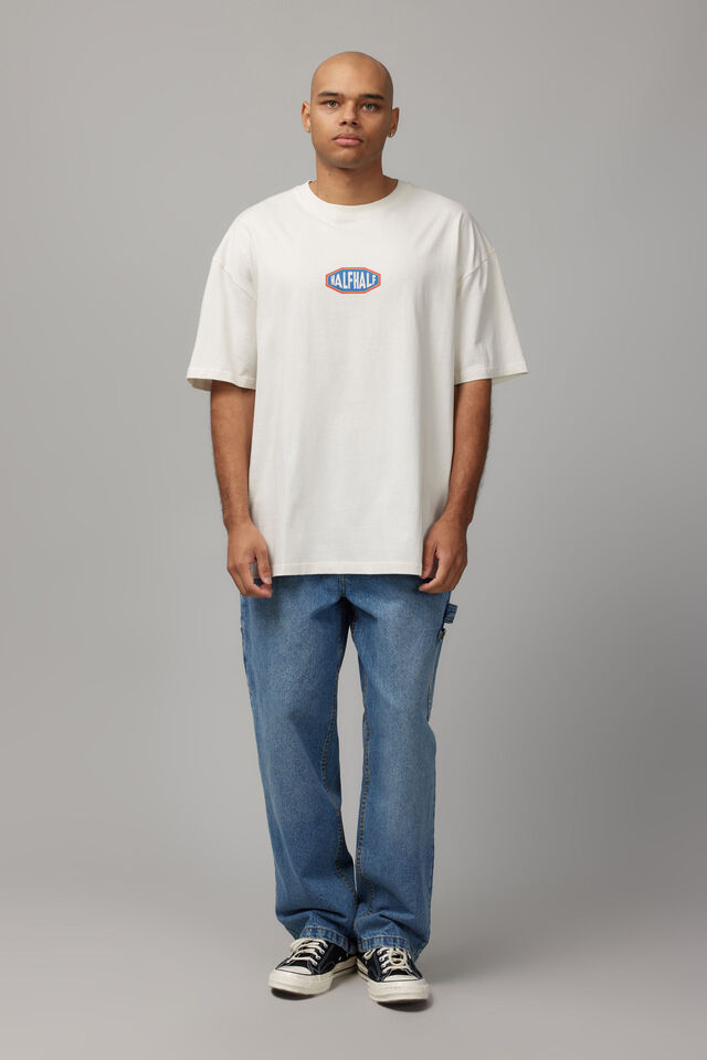 Half Half Oversized T Shirt, HH VAPOUR/ADDRESS BOX
