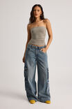 Mega Baggy Cargo, WASHED OUT BLUE - alternate image 2
