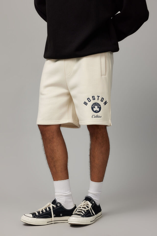 Nba Graphic Track Short, LCN NBA OFF WHITE/BOSTON CELTICS HERITAGE