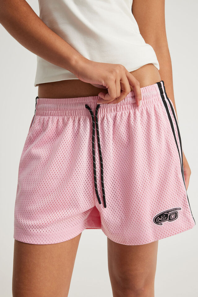 Hype Street Basketball Short, PINKIE PIE/BLACK/WHITE