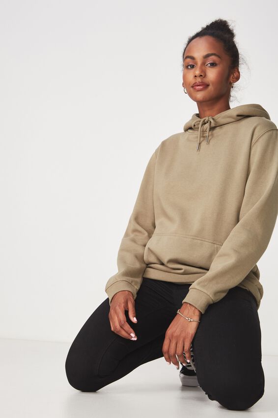 Basic Hoodie, COVERT GREEN