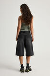 Mega Baggy Jort, MIDNIGHT BLACK WASH - alternate image 3