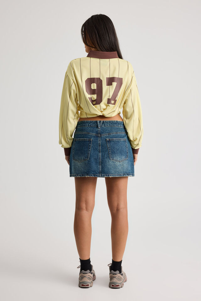 The Everyday Denim Skirt, DIRTY INDIGO